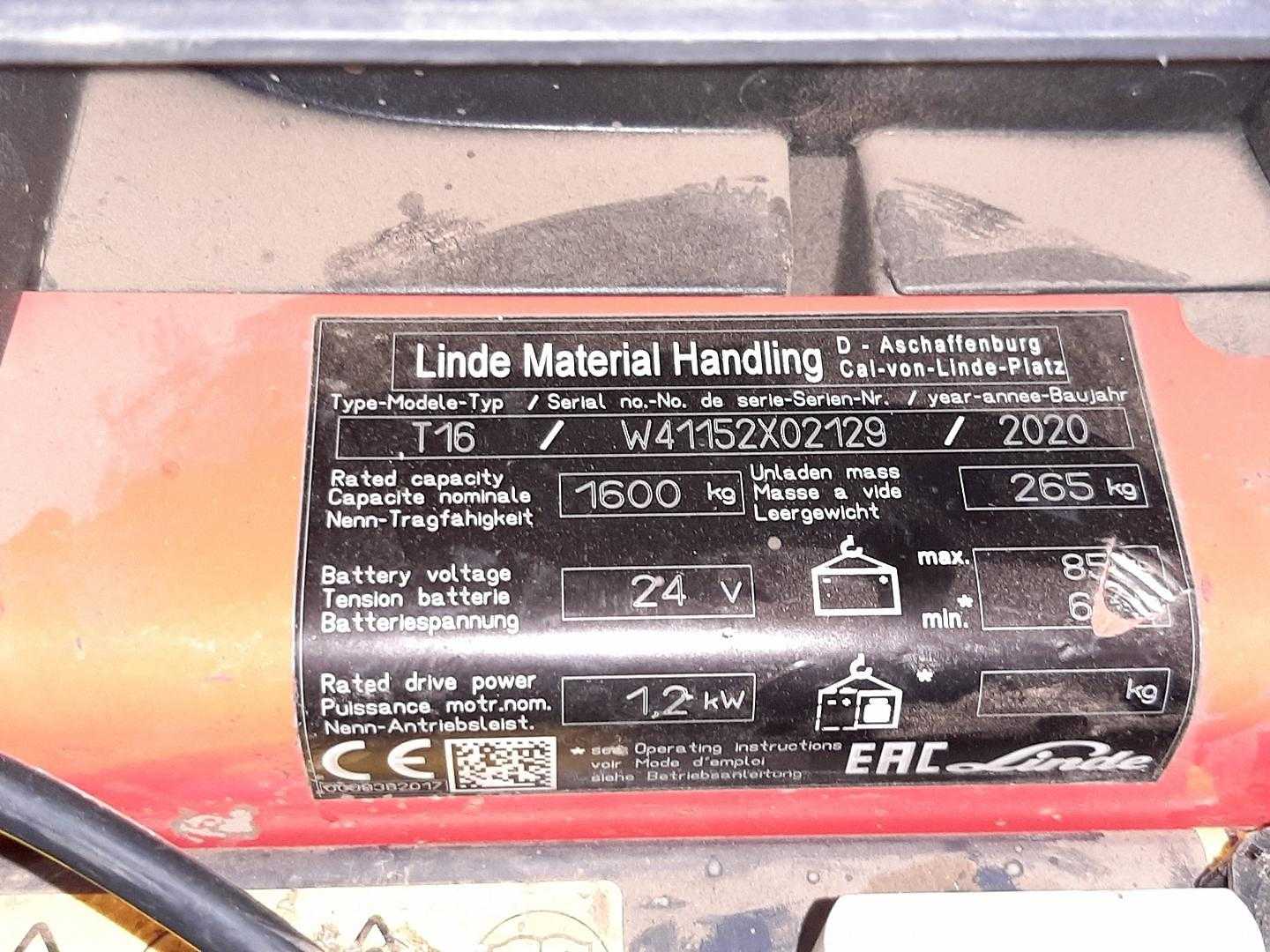 Used Forklift Linde T16 Li-ion Žemo kėlimo krautuvas su grąžulu (Image 4) Used Forklift Linde T16 Li-ion Žemo kėlimo krautuvas su grąžulu (Image 4)