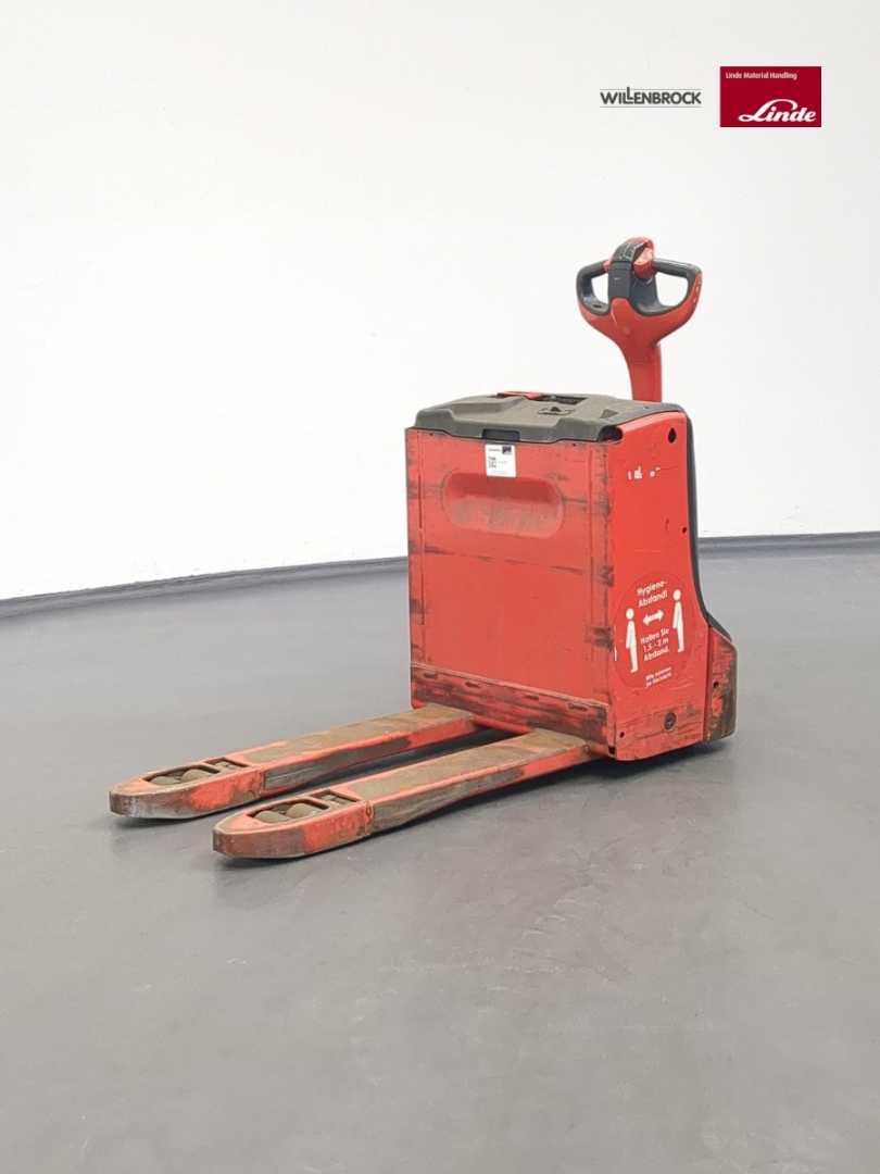 Used Forklift Linde T16-1152-02 Žemo kėlimo krautuvas su grąžulu (Image 2)