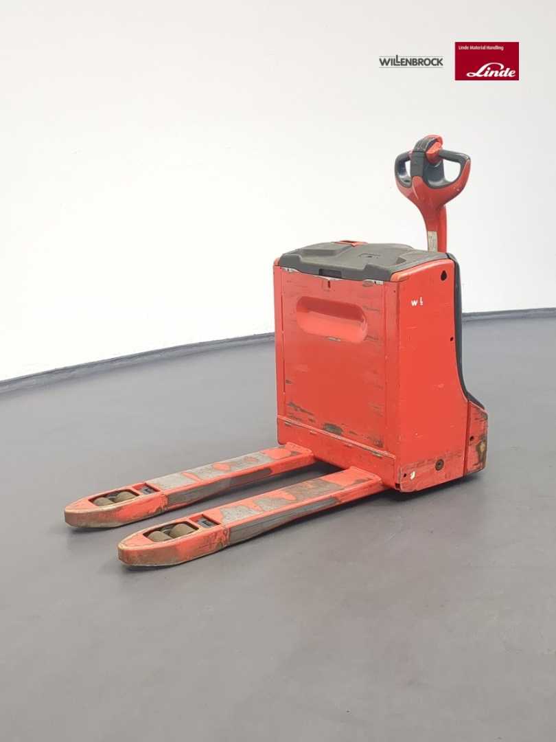 Used Forklift Linde T16-1152-02 Žemo kėlimo krautuvas su grąžulu (Image 2)