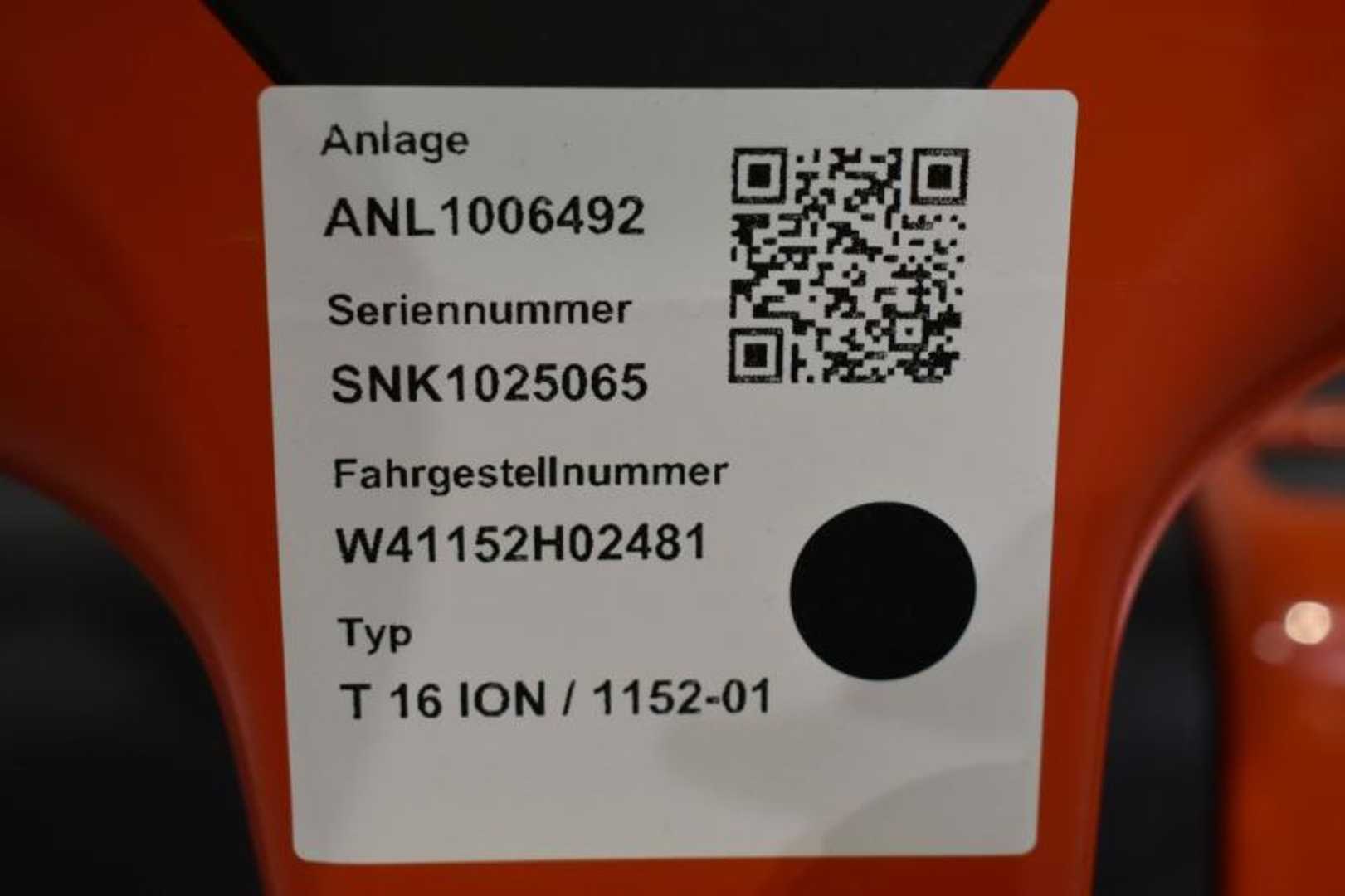 Used Forklift Linde T 16 ION 1152 Žemo kėlimo krautuvas su grąžulu (Image 5) Used Forklift Linde T 16 ION 1152 Žemo kėlimo krautuvas su grąžulu (Image 5)