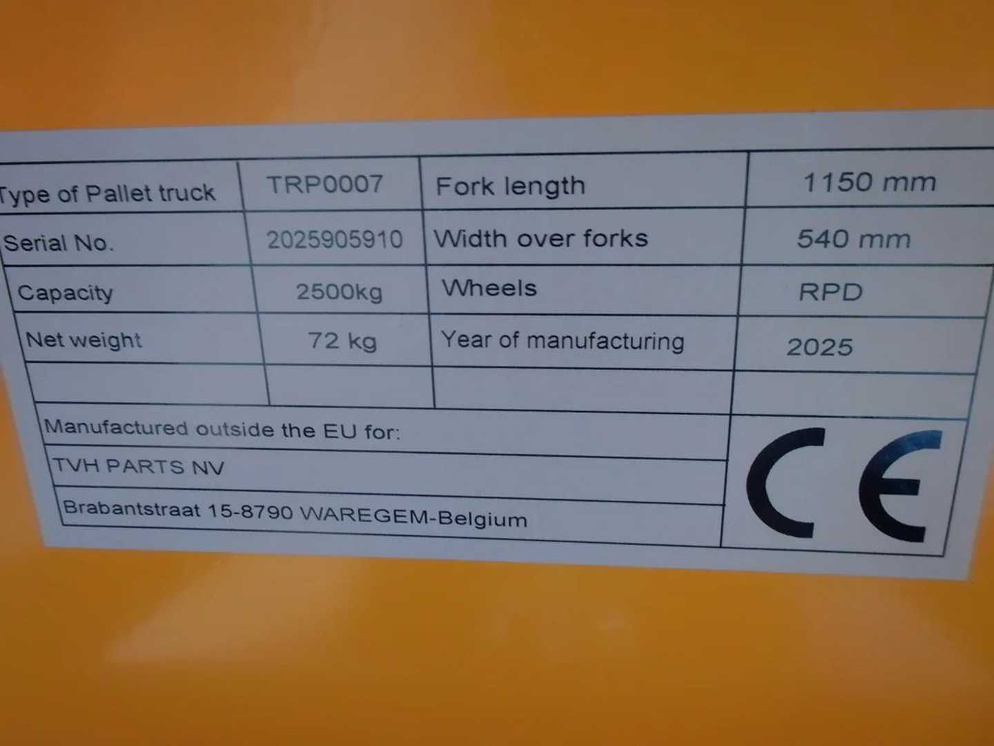 Used Forklift Other TRP0007 Žemo kėlimo krautuvas su grąžulu (Image 2)