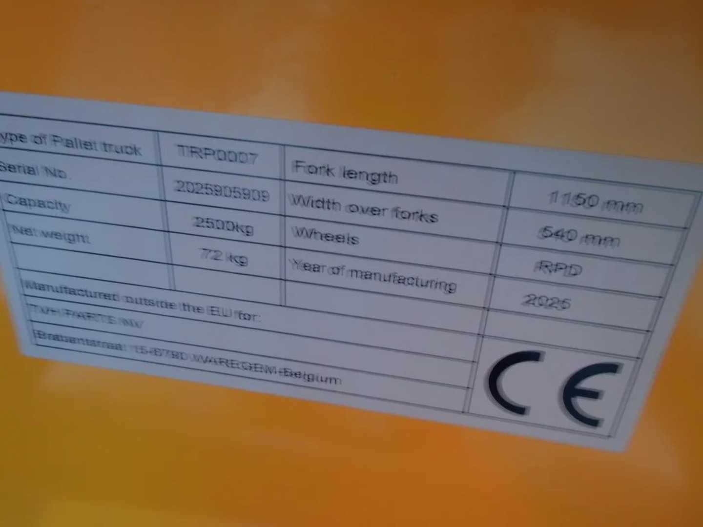 Used Forklift Other TRP0007 Žemo kėlimo krautuvas su grąžulu (Image 2)