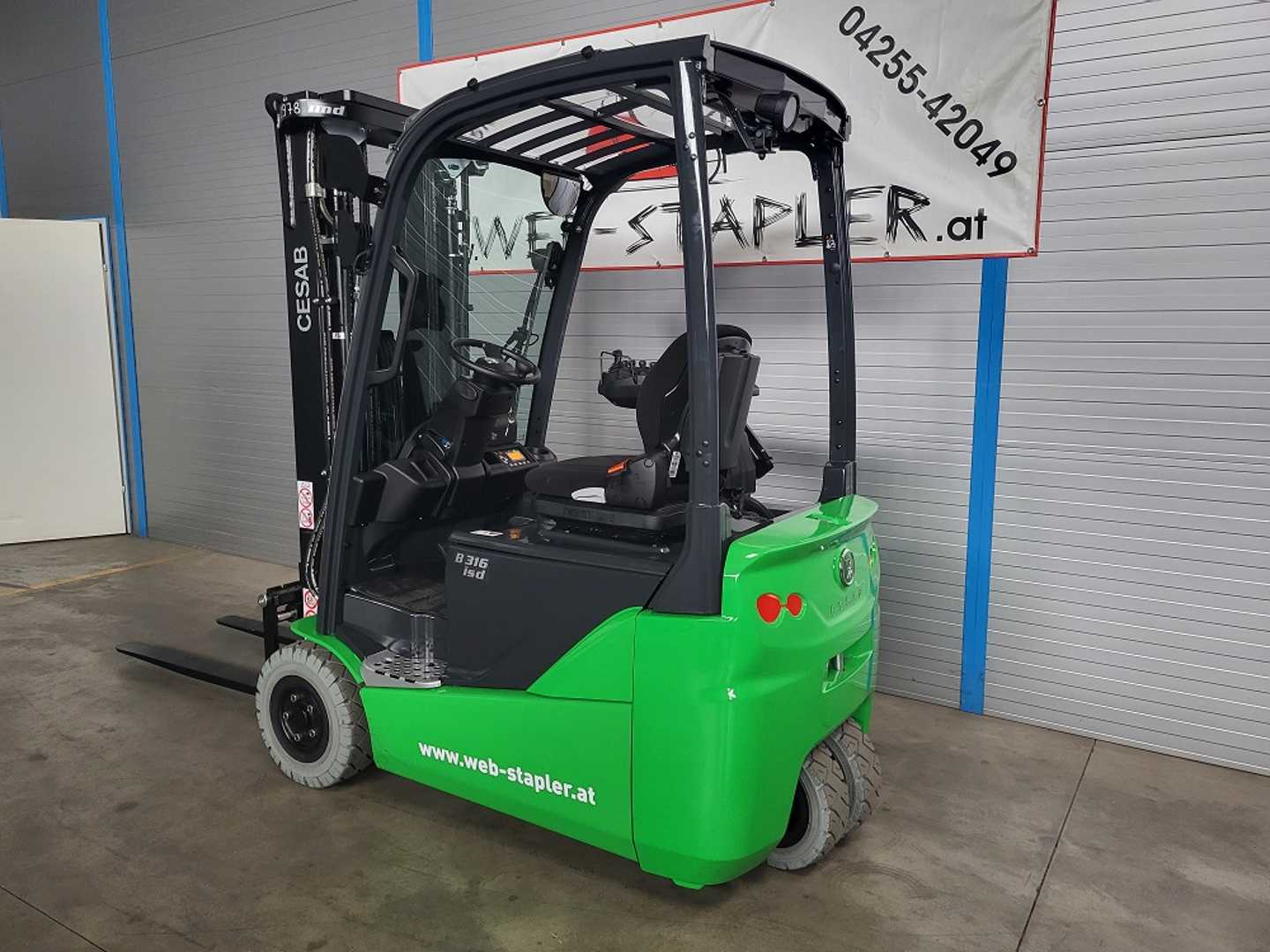 Used Forklift Cesab B316II 3 riteņu dakšu iekrāvējs (Image 2) Used Forklift Cesab B316II 3 riteņu dakšu iekrāvējs (Image 2)