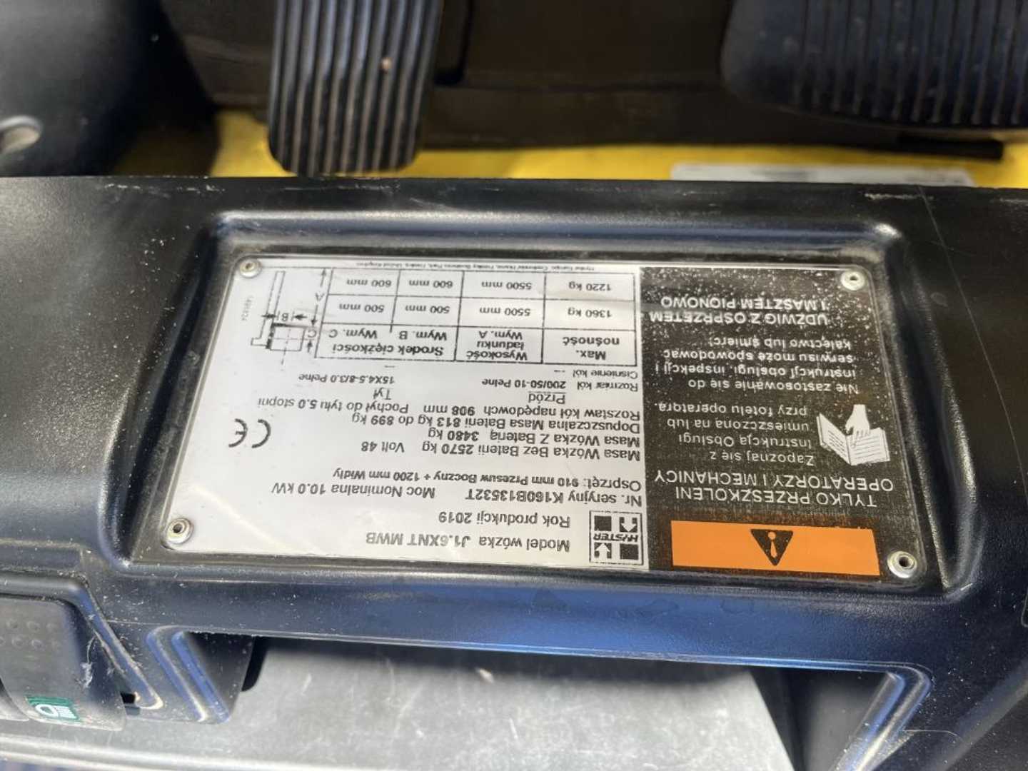 Used Forklift Hyster J1.6XNT 3 riteņu dakšu iekrāvējs (Image 4) Used Forklift Hyster J1.6XNT 3 riteņu dakšu iekrāvējs (Image 4)