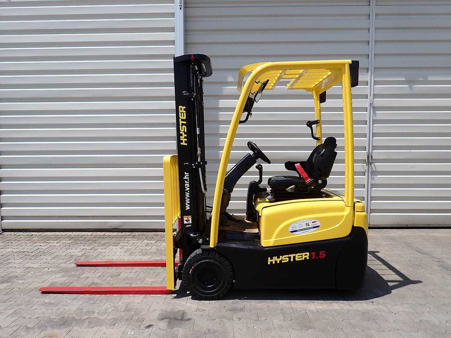 Used Forklift Hyster J1.5XNT 3 riteņu dakšu iekrāvējs (Image 1)