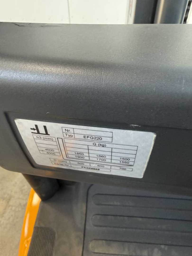 Used Forklift Jungheinrich EFG 220 / 4298 Std. / AKKU 96 % 3 riteņu dakšu iekrāvējs (Image 9)
