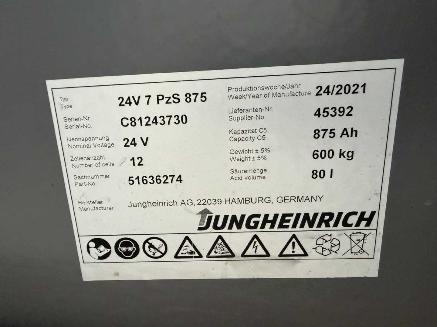 Used Forklift Jungheinrich EFG 113 3 riteņu dakšu iekrāvējs (Image 5) Used Forklift Jungheinrich EFG 113 3 riteņu dakšu iekrāvējs (Image 5)
