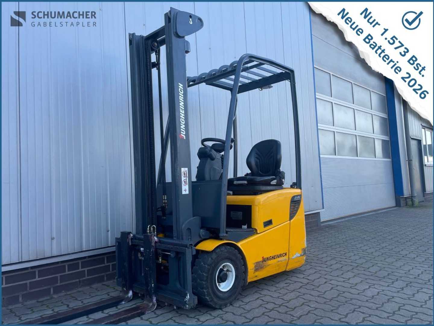 Used Forklift Jungheinrich EFG 110 | Neue Batterie 3 riteņu dakšu iekrāvējs (Image 1) Used Forklift Jungheinrich EFG 110 | Neue Batterie 3 riteņu dakšu iekrāvējs (Image 1)
