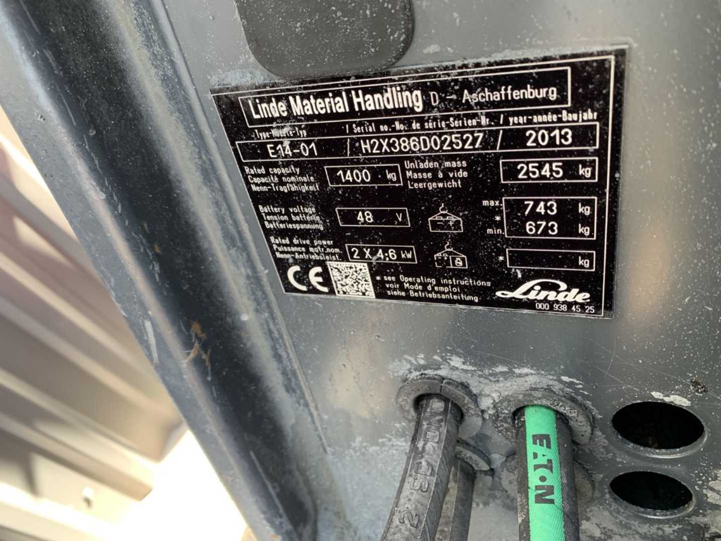 Used Forklift Linde E14-01 3 riteņu dakšu iekrāvējs (Image 4) Used Forklift Linde E14-01 3 riteņu dakšu iekrāvējs (Image 4)