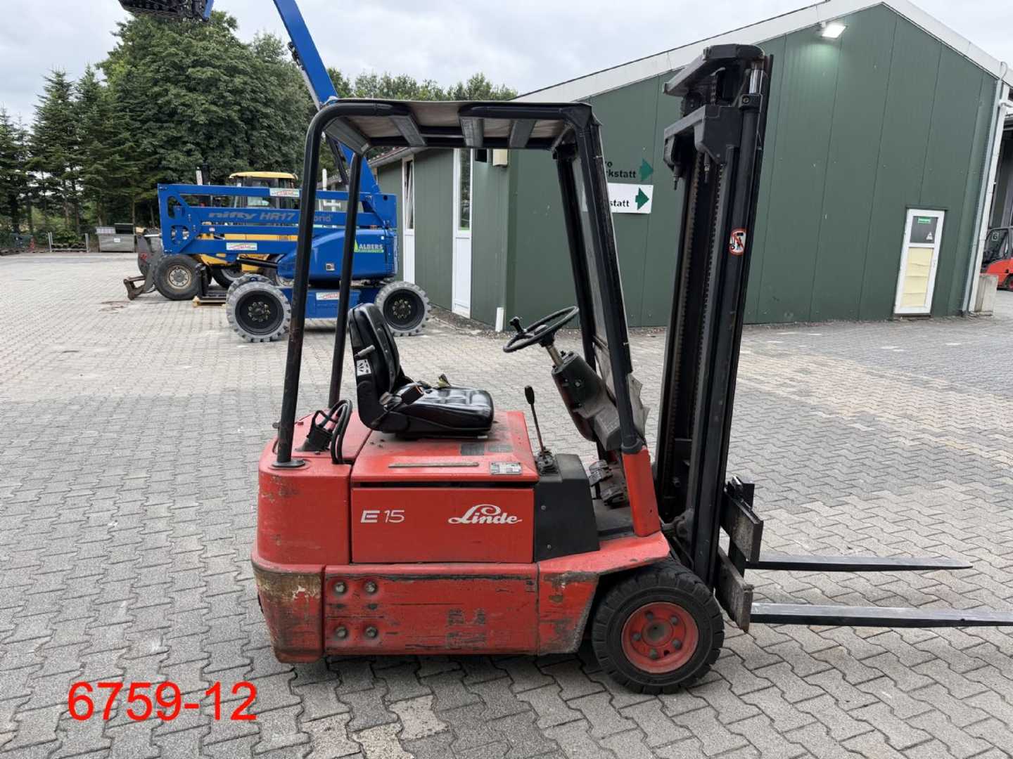 Used Forklift Linde E 15 3 riteņu dakšu iekrāvējs (Image 6) Used Forklift Linde E 15 3 riteņu dakšu iekrāvējs (Image 6)