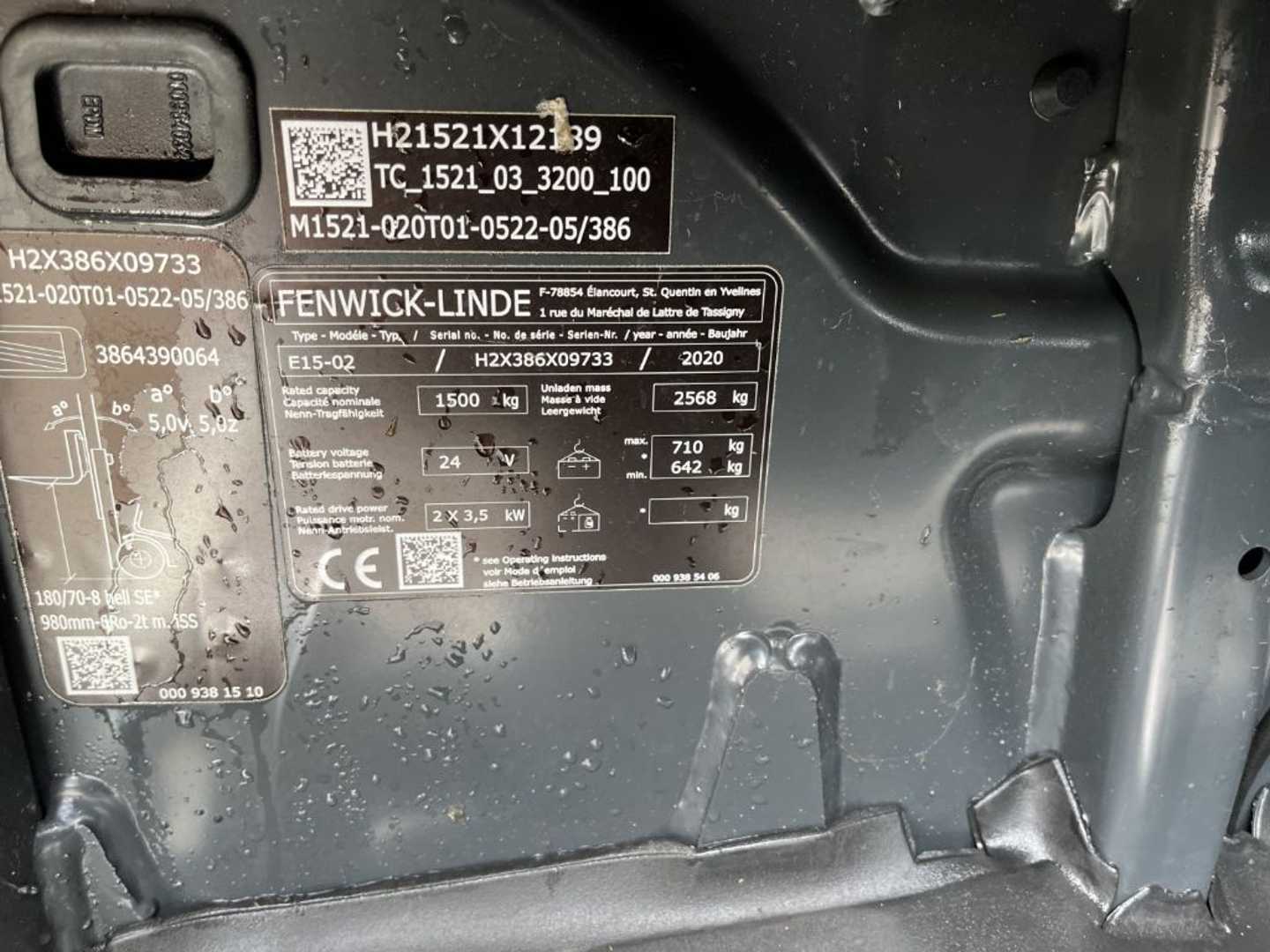 Used Forklift Linde E15-02 3 riteņu dakšu iekrāvējs (Image 4) Used Forklift Linde E15-02 3 riteņu dakšu iekrāvējs (Image 4)