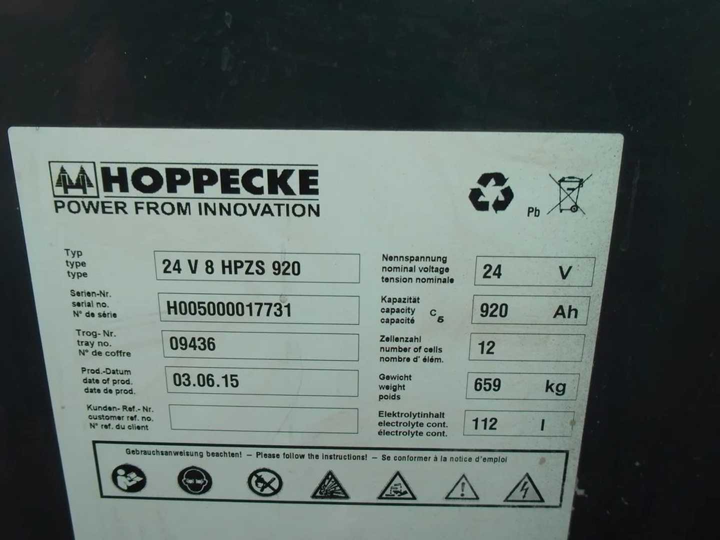 Used Forklift Linde E 15 - 01 3 riteņu dakšu iekrāvējs (Image 6)