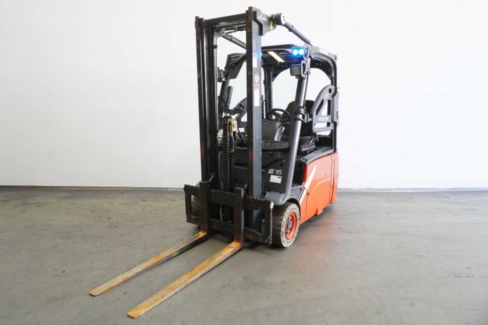 Used Forklift Linde E 16 L 386 3 riteņu dakšu iekrāvējs (Image 1)