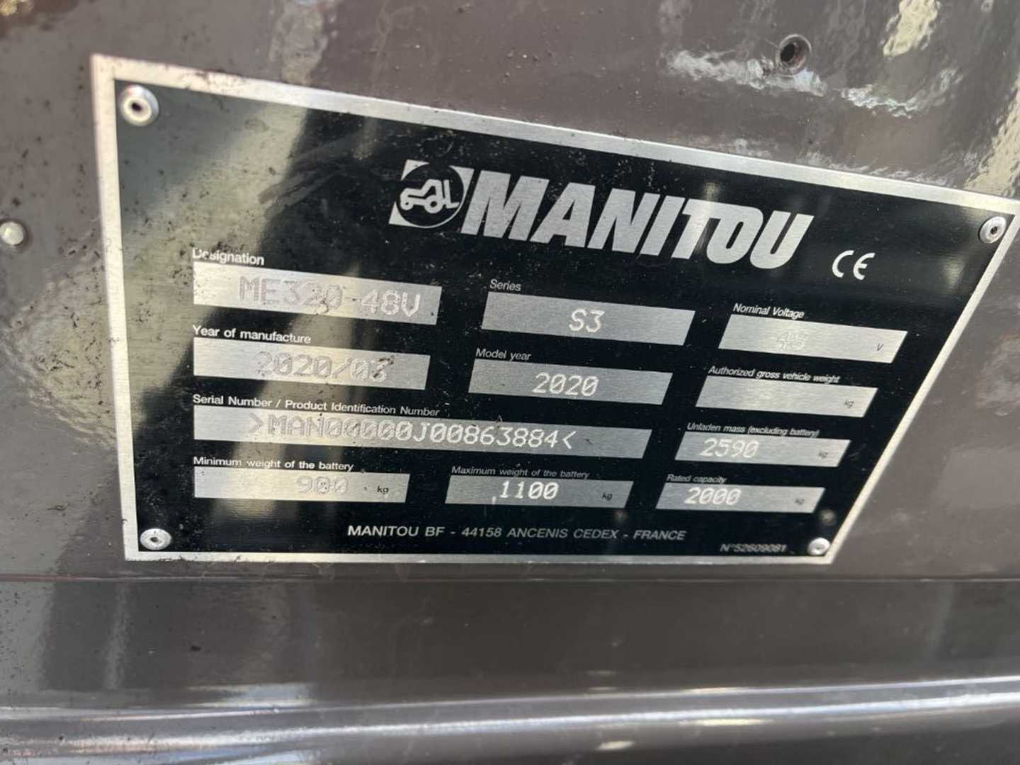 Used Forklift Manitou ME320 3 riteņu dakšu iekrāvējs (Image 5)