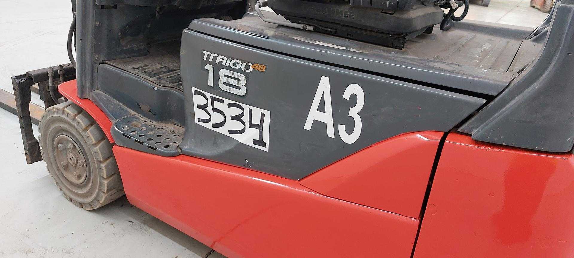 Used Forklift Toyota 8FBE18T 3 riteņu dakšu iekrāvējs (Image 4)