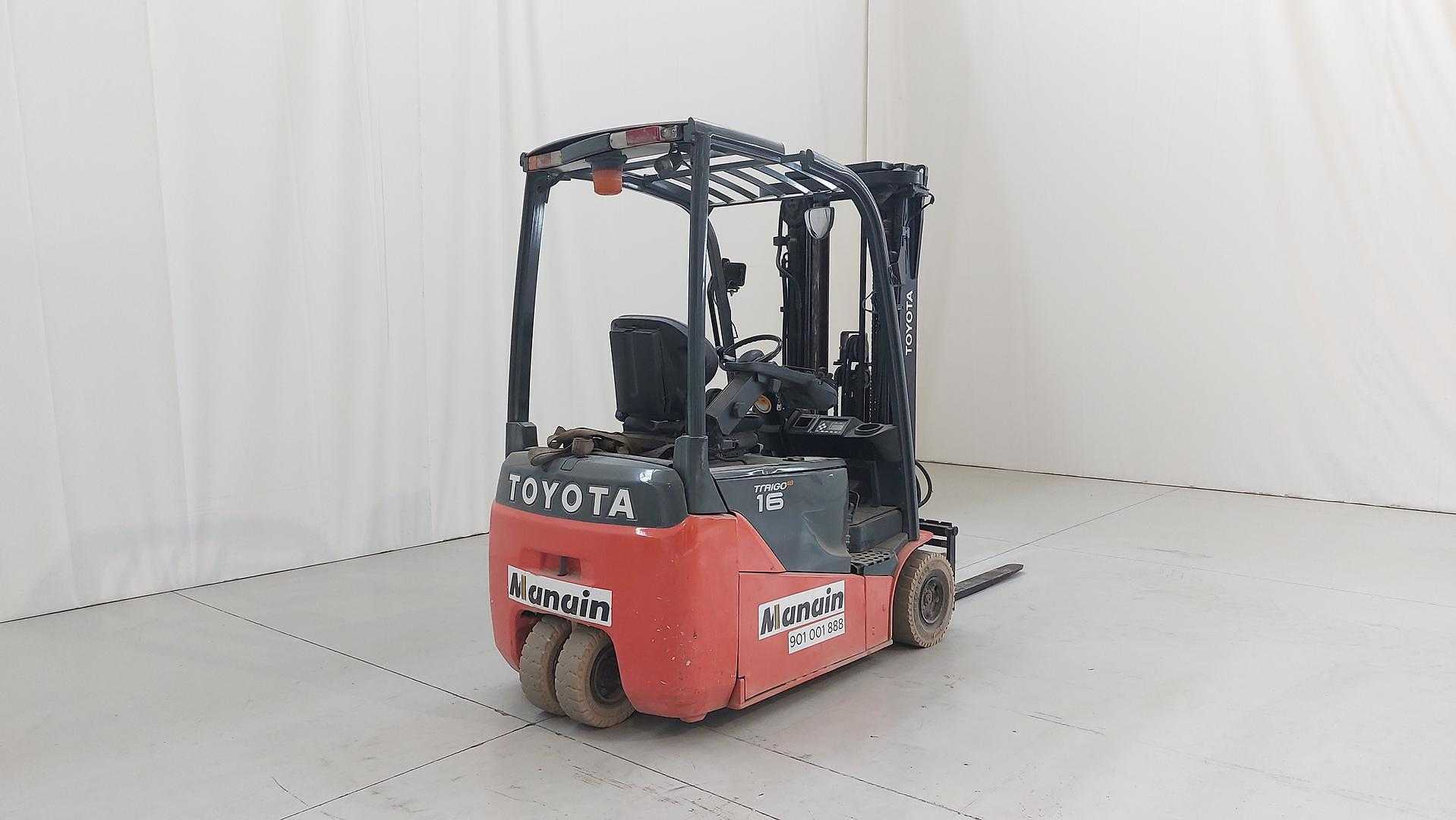 Used Forklift Toyota 8FBE16T 3 riteņu dakšu iekrāvējs (Image 2)
