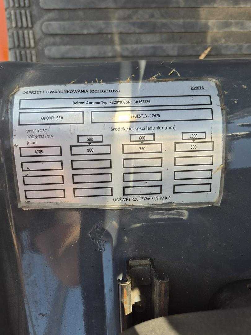 Used Forklift Toyota 7FBEST13 3 riteņu dakšu iekrāvējs (Image 15) Used Forklift Toyota 7FBEST13 3 riteņu dakšu iekrāvējs (Image 15)