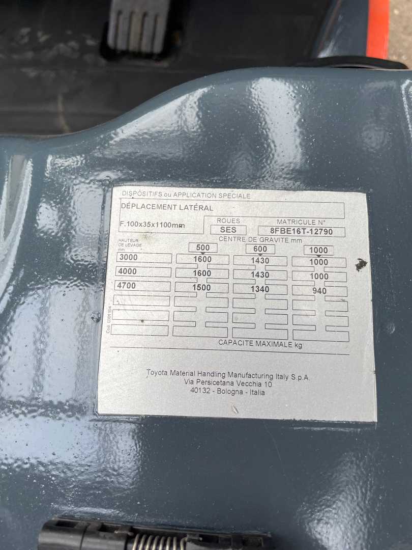 Used Forklift Toyota 8FBE16T 3 riteņu dakšu iekrāvējs (Image 4) Used Forklift Toyota 8FBE16T 3 riteņu dakšu iekrāvējs (Image 4)
