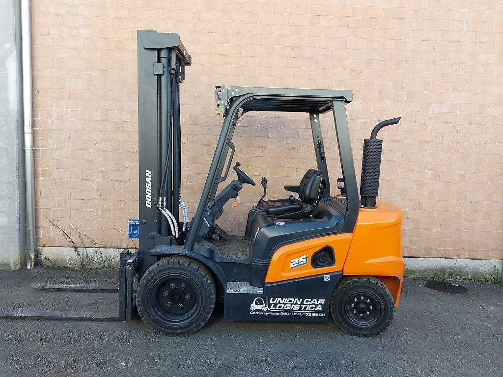 Used Forklift Doosan D25NXS 4 riteņu dakšu iekrāvējs (Image 1) Used Forklift Doosan D25NXS 4 riteņu dakšu iekrāvējs (Image 1)