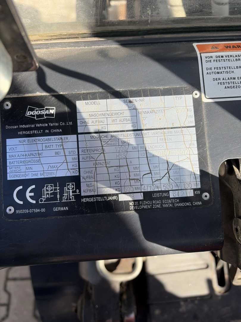 Used Forklift Doosan D30GP 4 riteņu dakšu iekrāvējs (Image 9)