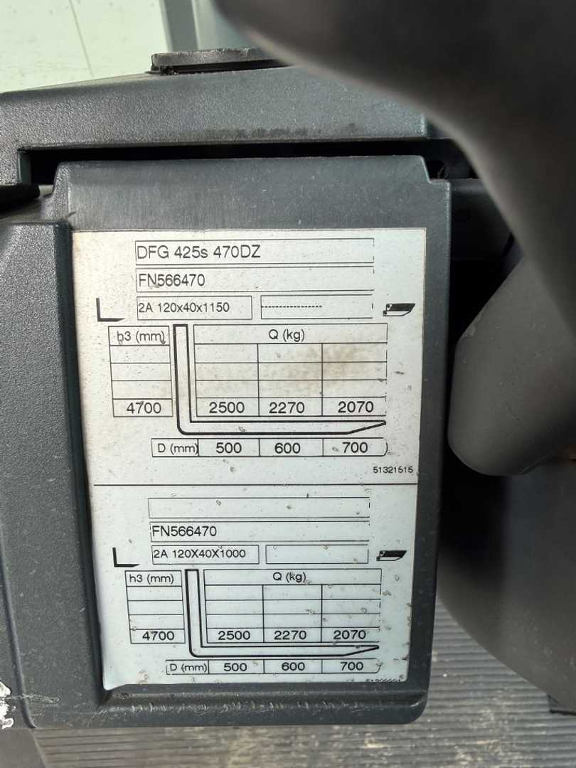 Used Forklift Jungheinrich DFG 425 S / 5765 Std. / Lack NEU 4 riteņu dakšu iekrāvējs (Image 8)