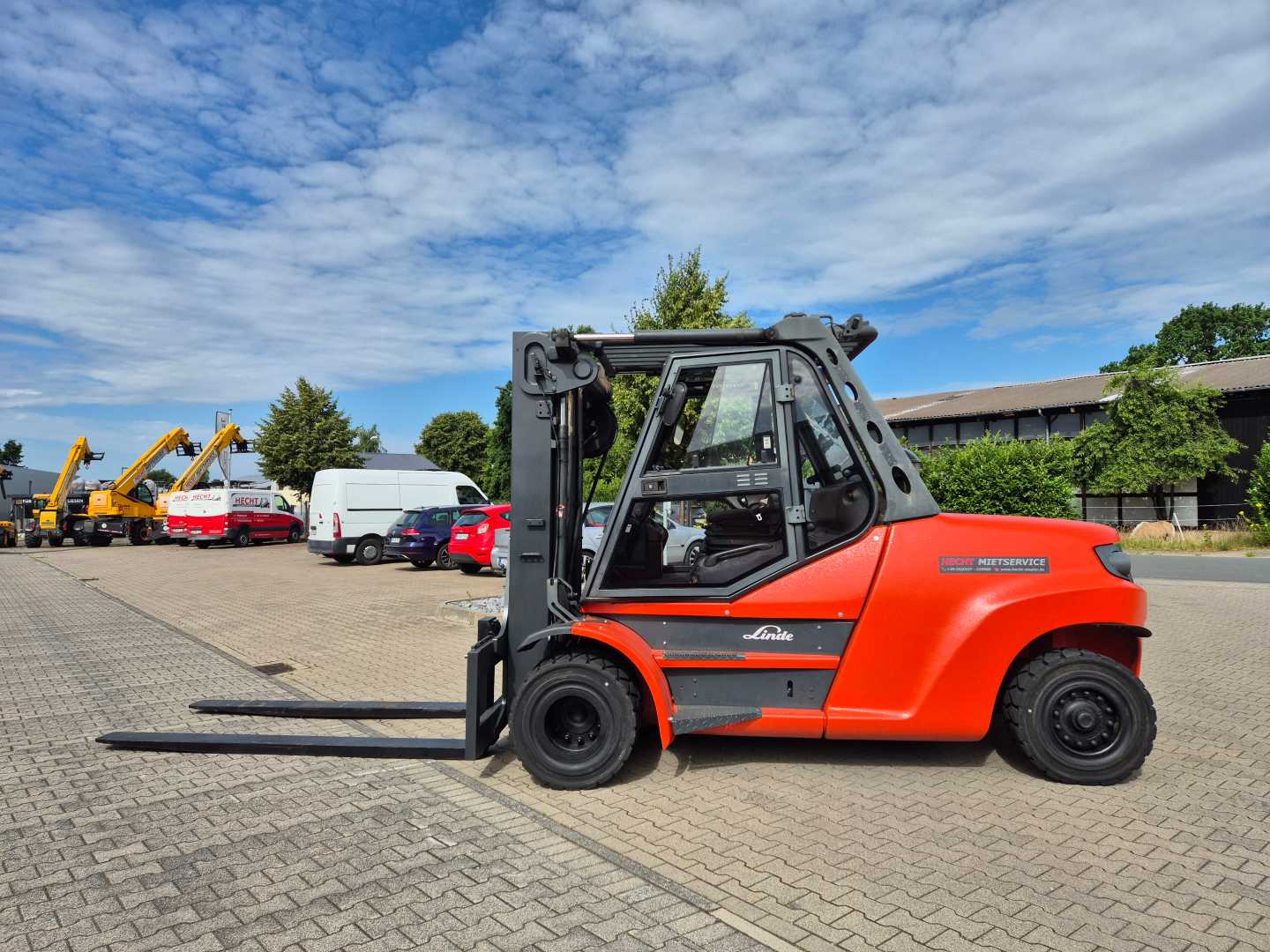 Used Forklift Linde H80D-02/1100 4 riteņu dakšu iekrāvējs (Image 2)