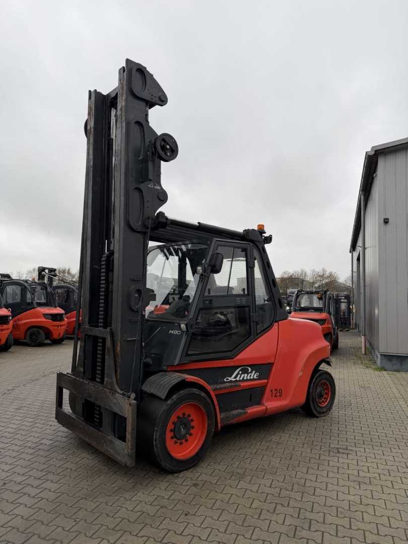 Used Forklift Linde H80D-02/1100 4 riteņu dakšu iekrāvējs (Image 1) Used Forklift Linde H80D-02/1100 4 riteņu dakšu iekrāvējs (Image 1)