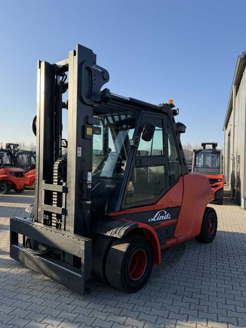 Used Forklift Linde H80D-01/1100 4 riteņu dakšu iekrāvējs (Image 1) Used Forklift Linde H80D-01/1100 4 riteņu dakšu iekrāvējs (Image 1)