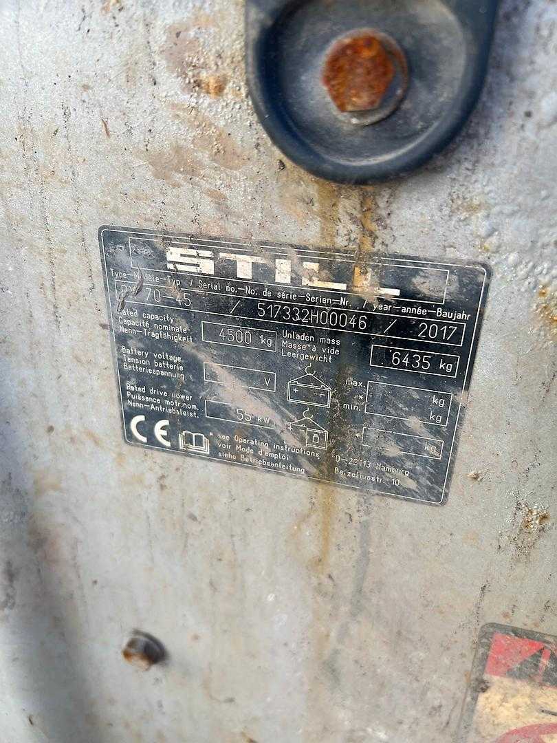 Used Forklift STILL RX70-45 4 riteņu dakšu iekrāvējs (Image 5) Used Forklift STILL RX70-45 4 riteņu dakšu iekrāvējs (Image 5)