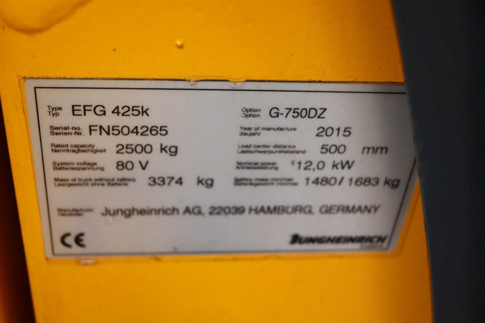Used Forklift Jungheinrich EFG425K 4 riteņu dakšu iekrāvējs (Image 7) Used Forklift Jungheinrich EFG425K 4 riteņu dakšu iekrāvējs (Image 7)