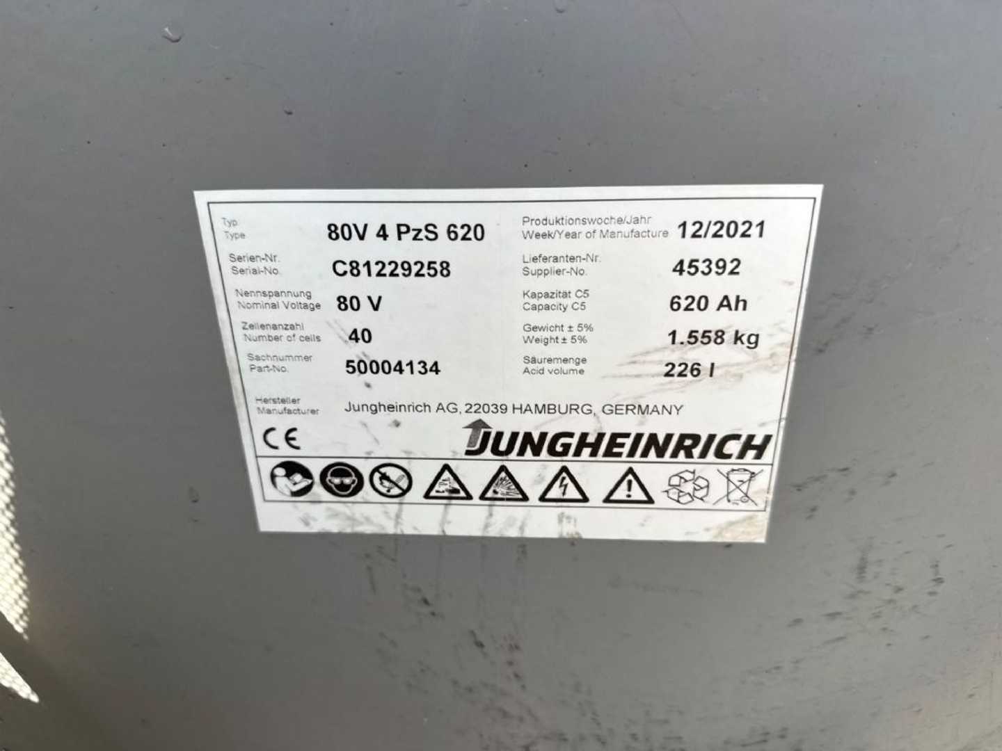 Used Forklift Jungheinrich EFG 425 / nur 487 Stunden 4 riteņu dakšu iekrāvējs (Image 6) Used Forklift Jungheinrich EFG 425 / nur 487 Stunden 4 riteņu dakšu iekrāvējs (Image 6)