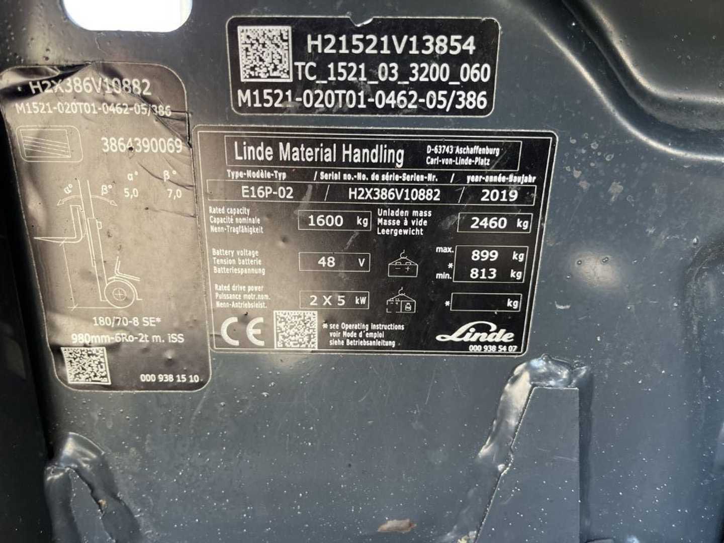 Used Forklift Linde E16P-02 4 riteņu dakšu iekrāvējs (Image 4) Used Forklift Linde E16P-02 4 riteņu dakšu iekrāvējs (Image 4)