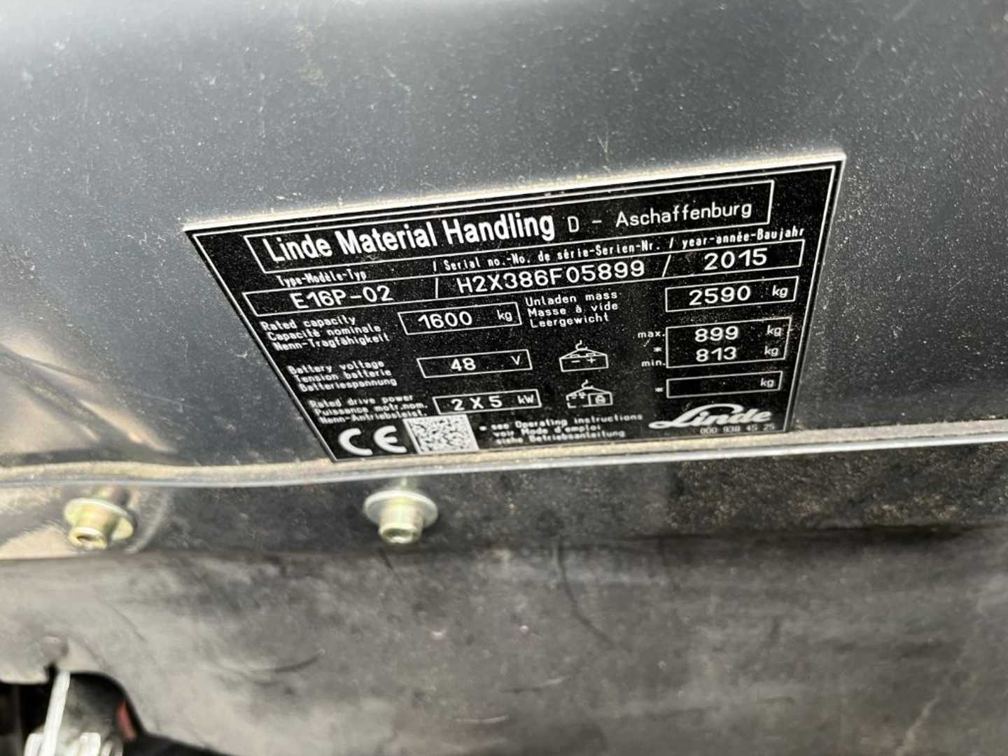 Used Forklift Linde E16P-02 4 riteņu dakšu iekrāvējs (Image 4) Used Forklift Linde E16P-02 4 riteņu dakšu iekrāvējs (Image 4)