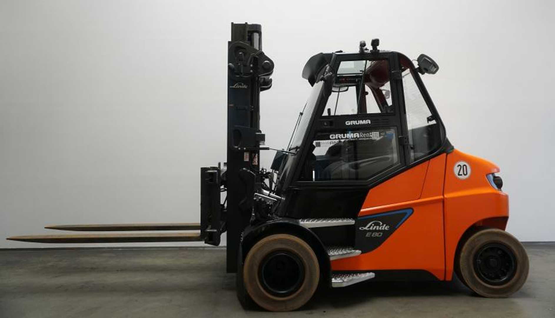 Used Forklift Linde E 80/600 ION 1279 4 riteņu dakšu iekrāvējs (Image 4) Used Forklift Linde E 80/600 ION 1279 4 riteņu dakšu iekrāvējs (Image 4)
