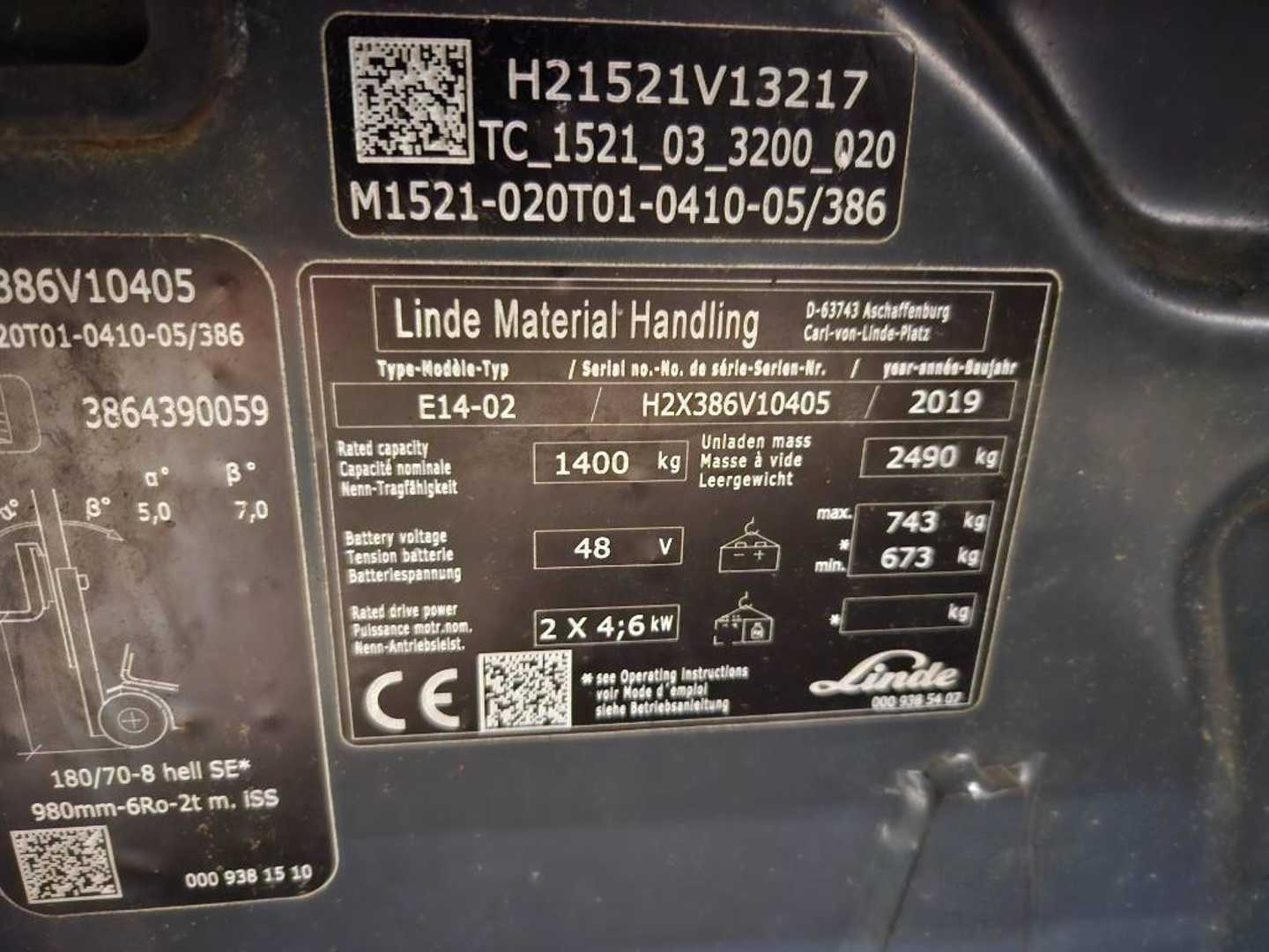 Used Forklift Linde E14 4 riteņu dakšu iekrāvējs (Image 20) Used Forklift Linde E14 4 riteņu dakšu iekrāvējs (Image 20)