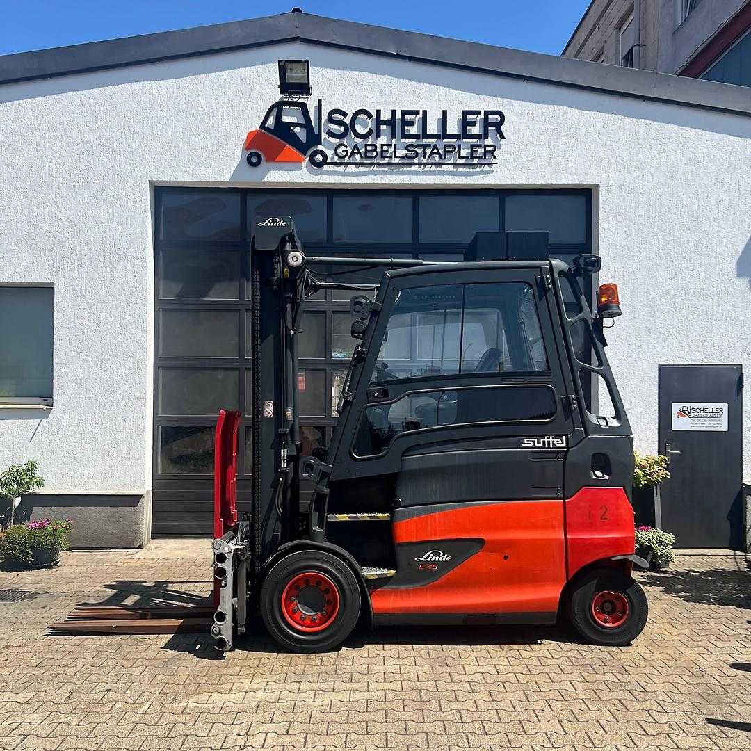Used Forklift Linde E45 4 riteņu dakšu iekrāvējs (Image 1) Used Forklift Linde E45 4 riteņu dakšu iekrāvējs (Image 1)