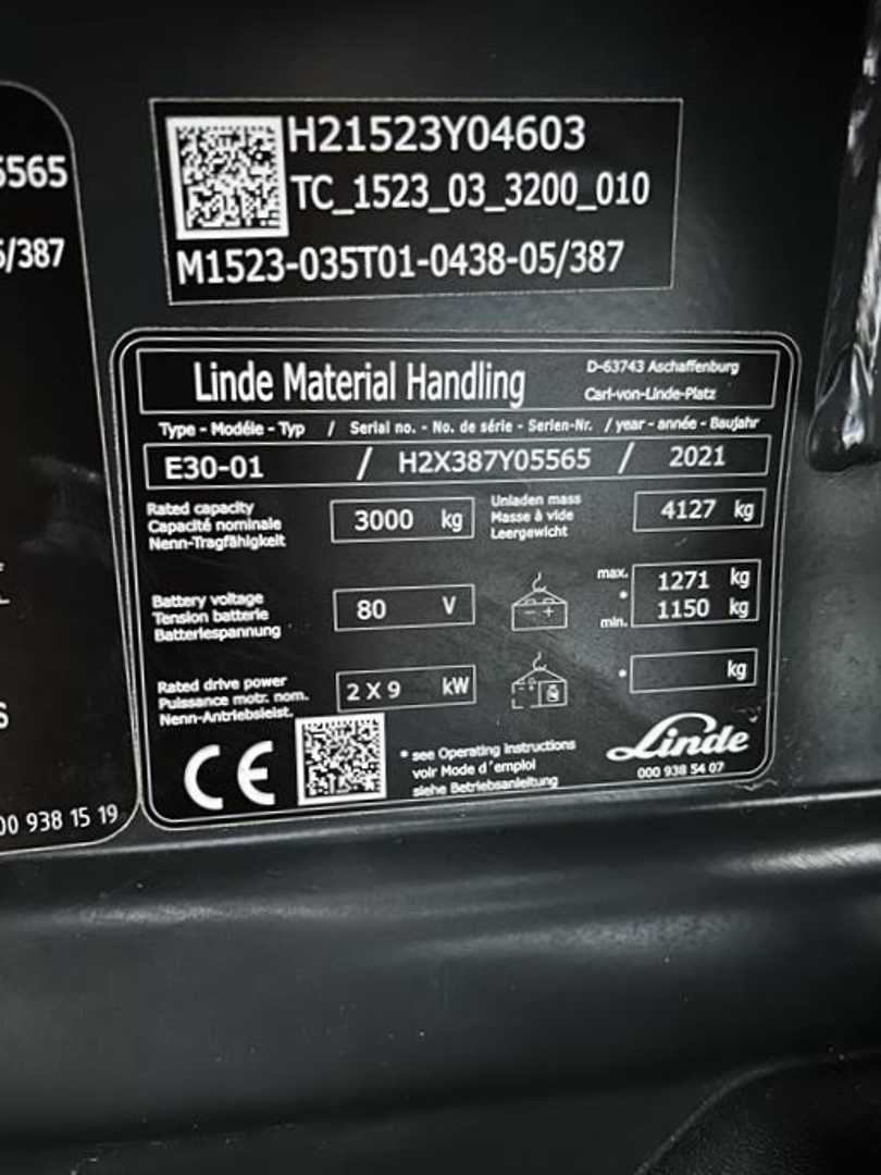 Used Forklift Linde E 16 P EVO 4 riteņu dakšu iekrāvējs (Image 7) Used Forklift Linde E 16 P EVO 4 riteņu dakšu iekrāvējs (Image 7)