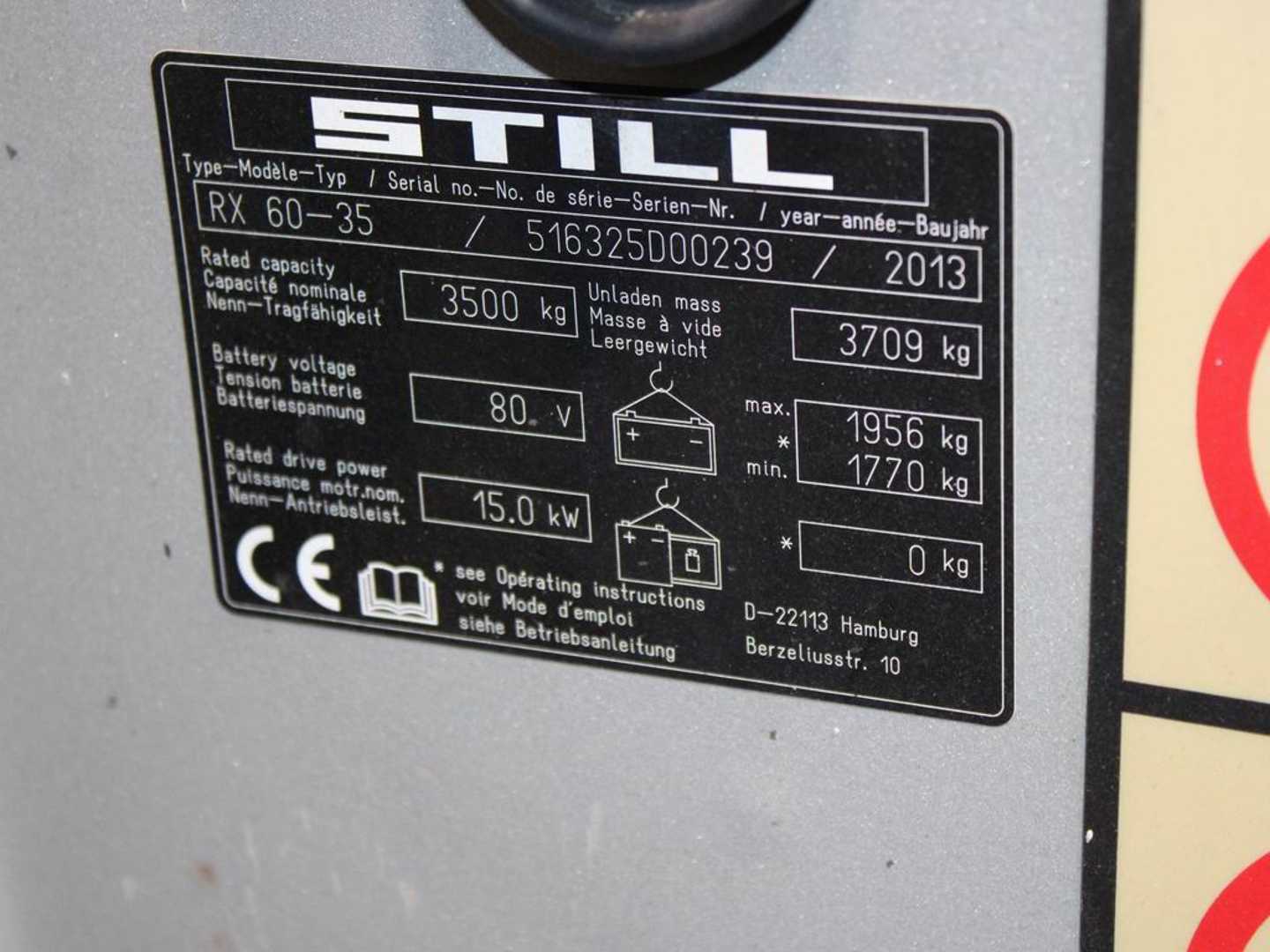 Used Forklift STILL RX 60-35 6325 4 riteņu dakšu iekrāvējs (Image 5)