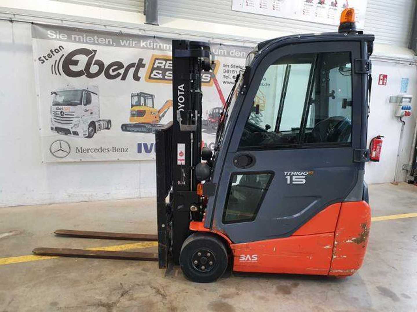 Used Forklift Toyota 8FBET15 / Batterie 07/2023 / HH: 4.3m! / 2.849h 4 riteņu dakšu iekrāvējs (Image 6) Used Forklift Toyota 8FBET15 / Batterie 07/2023 / HH: 4.3m! / 2.849h 4 riteņu dakšu iekrāvējs (Image 6)