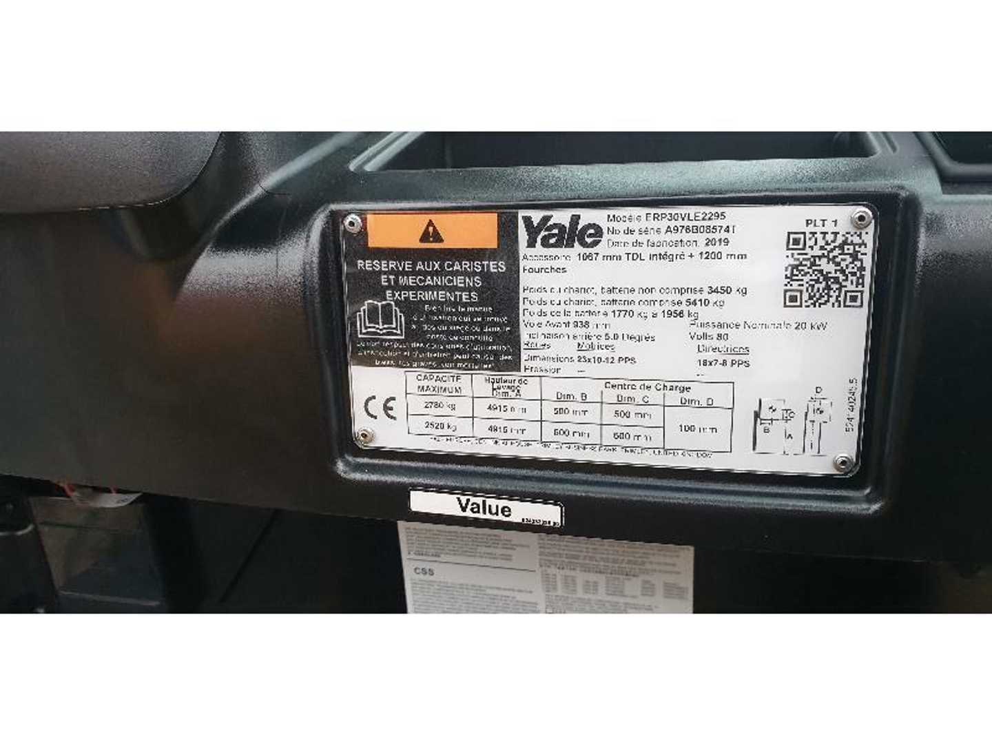 Used Forklift Yale ERP30VL 4 riteņu dakšu iekrāvējs (Image 2) Used Forklift Yale ERP30VL 4 riteņu dakšu iekrāvējs (Image 2)