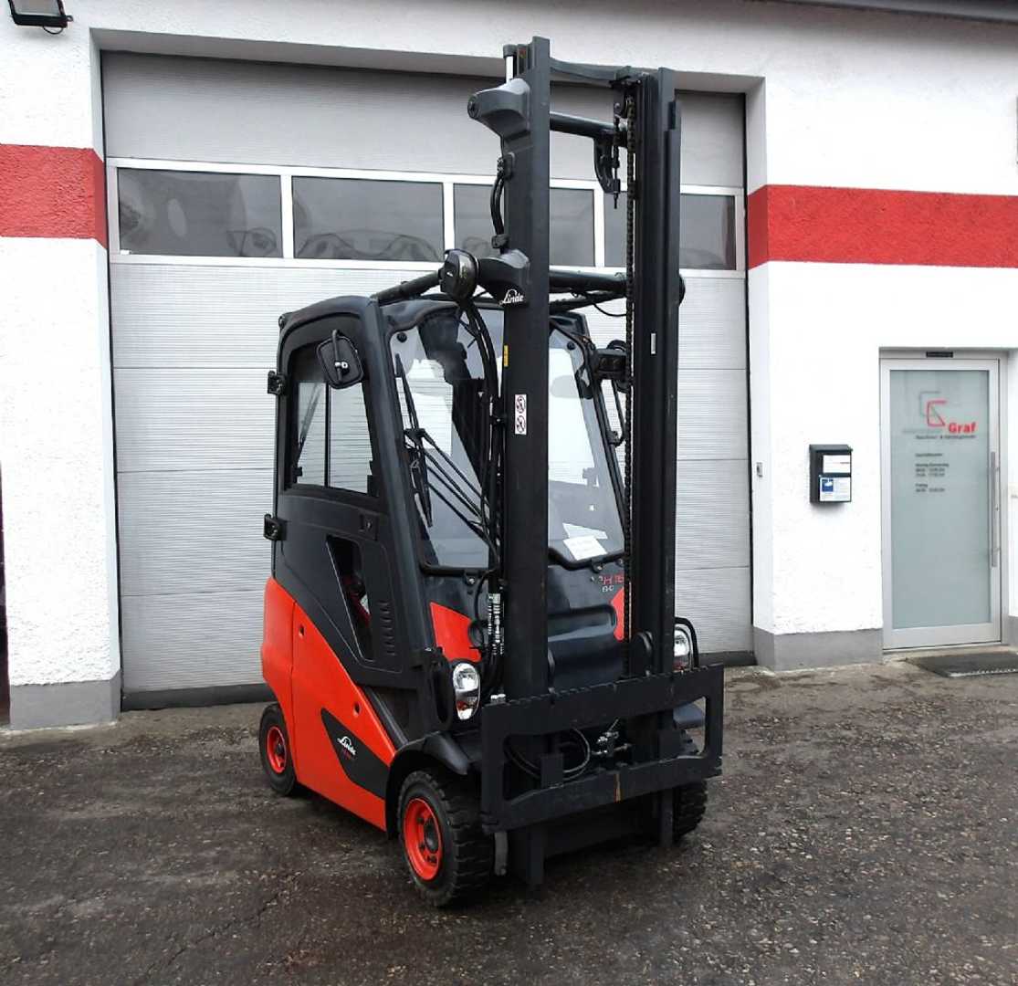 Used Forklift Linde H16T 4 riteņu dakšu iekrāvējs (Image 1) Used Forklift Linde H16T 4 riteņu dakšu iekrāvējs (Image 1)