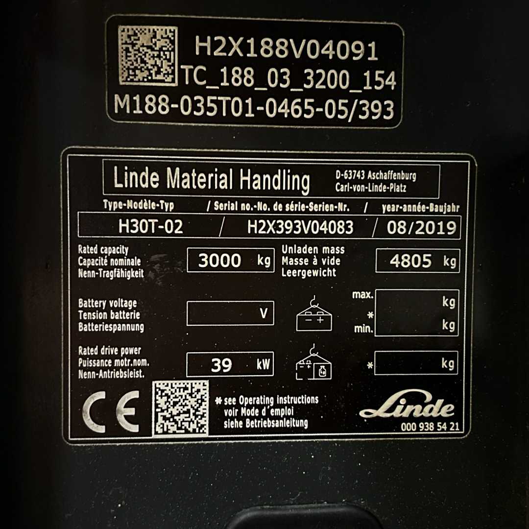 Used Forklift Linde H30 T: 3,0t 4 riteņu dakšu iekrāvējs (Image 6) Used Forklift Linde H30 T: 3,0t 4 riteņu dakšu iekrāvējs (Image 6)