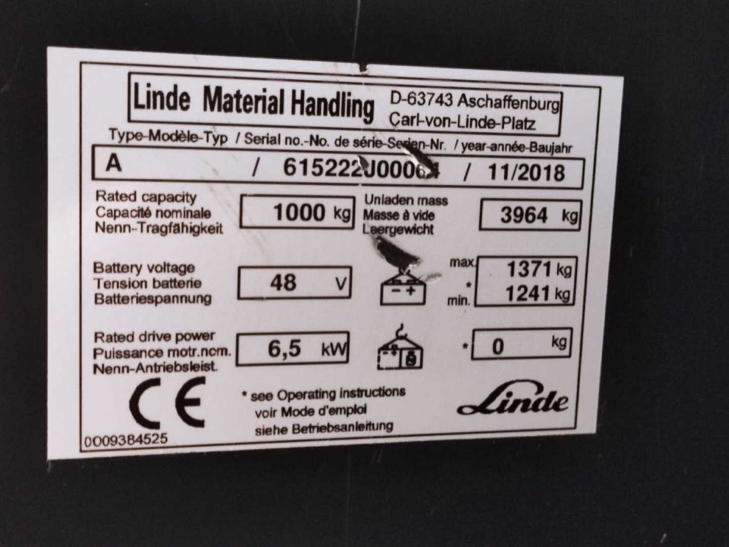 Used Forklift Linde A Augstplauktu/šauro eju iekrāvējs (Image 6) Used Forklift Linde A Augstplauktu/šauro eju iekrāvējs (Image 6)