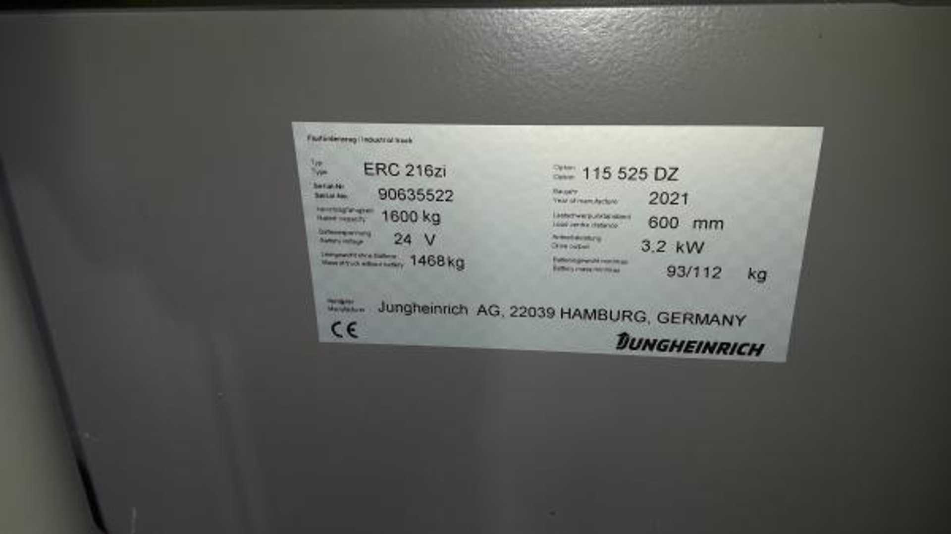 Used Forklift Jungheinrich ERC 216zi FP 115 525 DZ Balstdakšu krautņotāja vadītāja stāvplatforma (vai līdzbraucēja platforma) (Image 7) Used Forklift Jungheinrich ERC 216zi FP 115 525 DZ Balstdakšu krautņotāja vadītāja stāvplatforma (vai līdzbraucēja platforma) (Image 7)