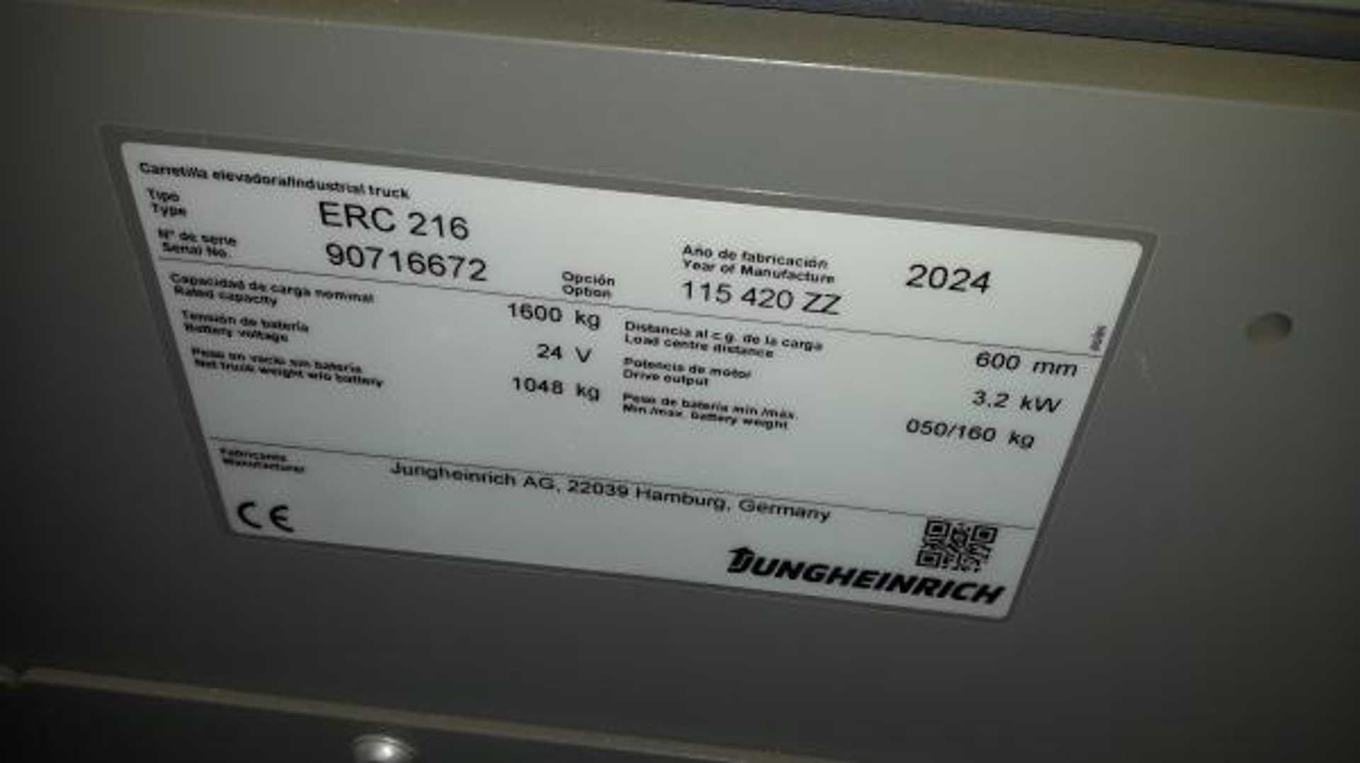 Used Forklift Jungheinrich ERC 216 Li 115 420 ZZ Balstdakšu krautņotāja vadītāja stāvplatforma (vai līdzbraucēja platforma) (Image 5) Used Forklift Jungheinrich ERC 216 Li 115 420 ZZ Balstdakšu krautņotāja vadītāja stāvplatforma (vai līdzbraucēja platforma) (Image 5)