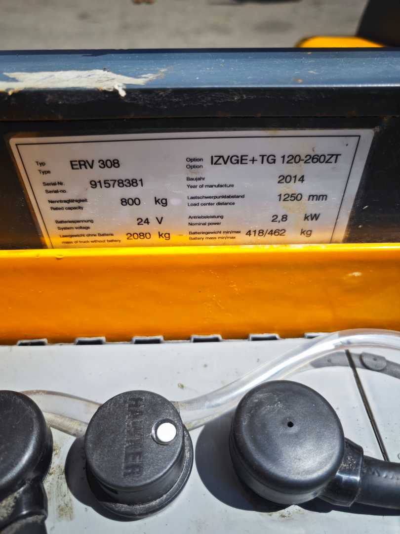 Used Forklift Jungheinrich ERV 308 Balstdakšu krautņotāja vadītāja stāvplatforma (vai līdzbraucēja platforma) (Image 10) Used Forklift Jungheinrich ERV 308 Balstdakšu krautņotāja vadītāja stāvplatforma (vai līdzbraucēja platforma) (Image 10)