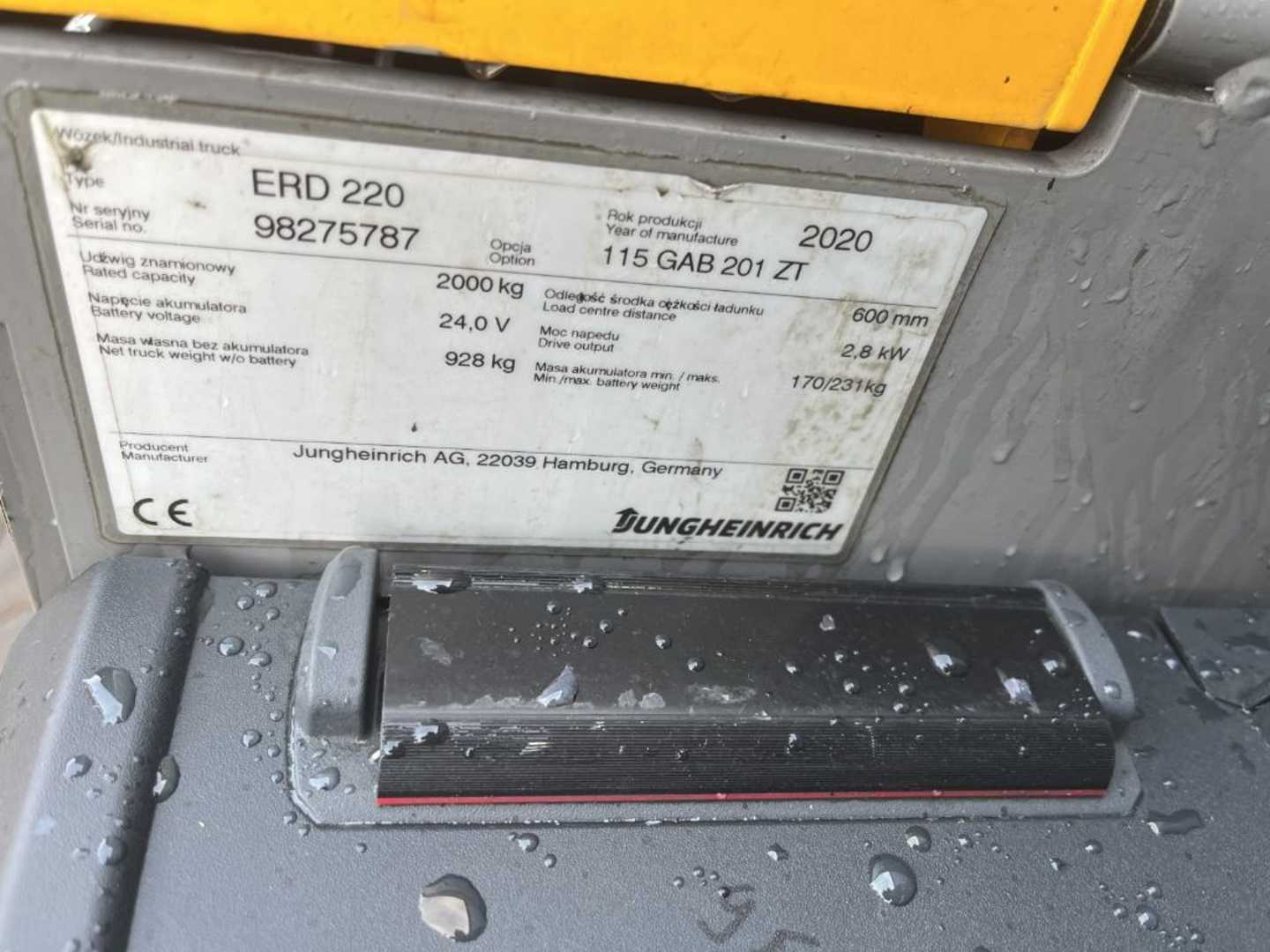Used Forklift Jungheinrich ERD220 Balstdakšu krautņotāja vadītāja stāvplatforma (vai līdzbraucēja platforma) (Image 4) Used Forklift Jungheinrich ERD220 Balstdakšu krautņotāja vadītāja stāvplatforma (vai līdzbraucēja platforma) (Image 4)