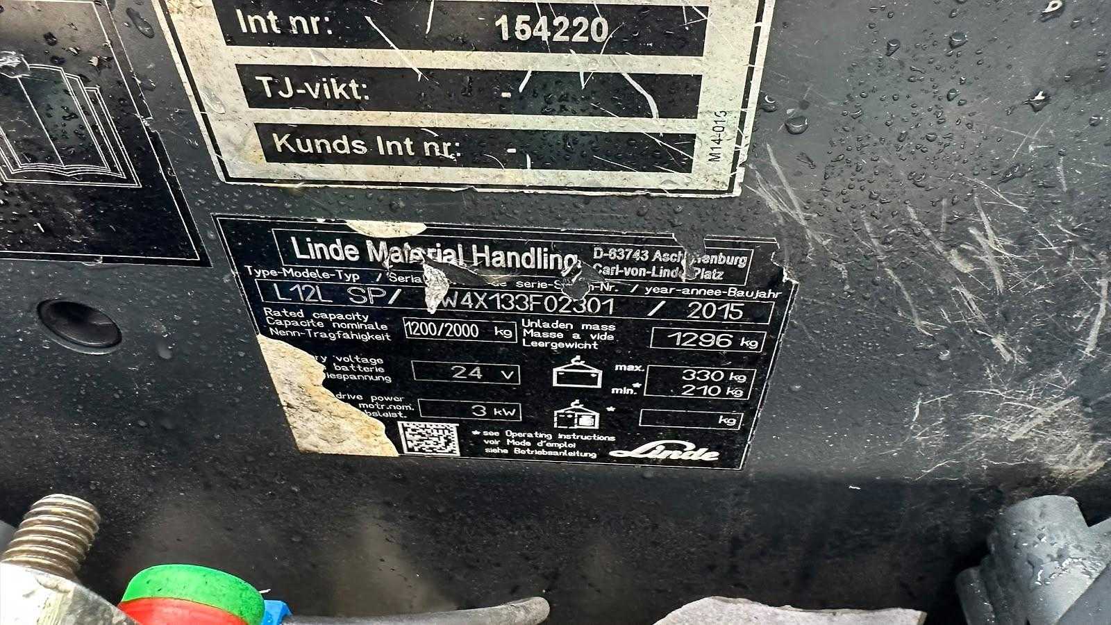 Used Forklift Linde L 12L SP Balstdakšu krautņotāja vadītāja stāvplatforma (vai līdzbraucēja platforma) (Image 15) Used Forklift Linde L 12L SP Balstdakšu krautņotāja vadītāja stāvplatforma (vai līdzbraucēja platforma) (Image 15)