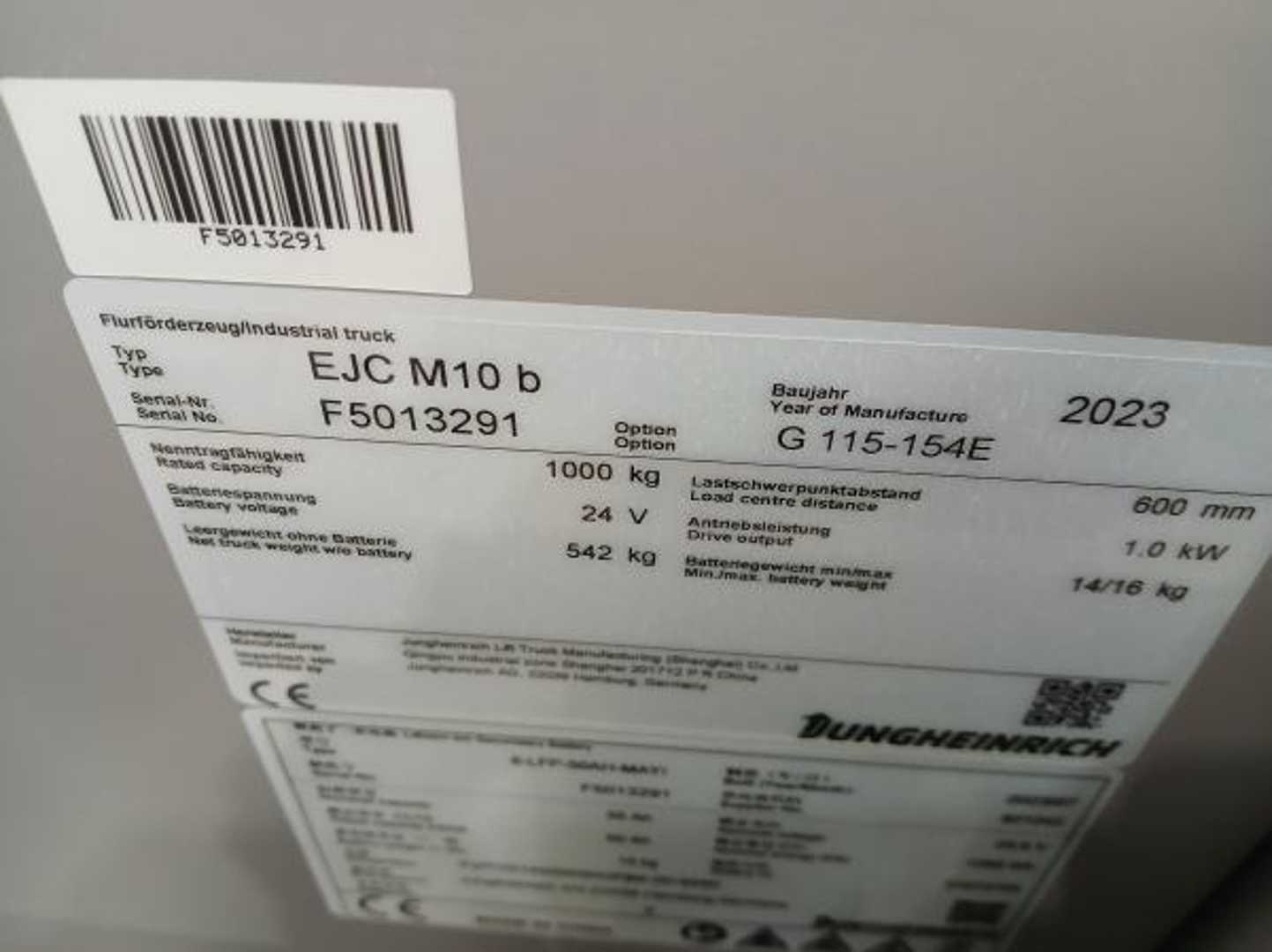 Used Forklift Jungheinrich EJC M10b i G 115 154 E Balstdakšu krautņotājs ar dīseli (Image 5)