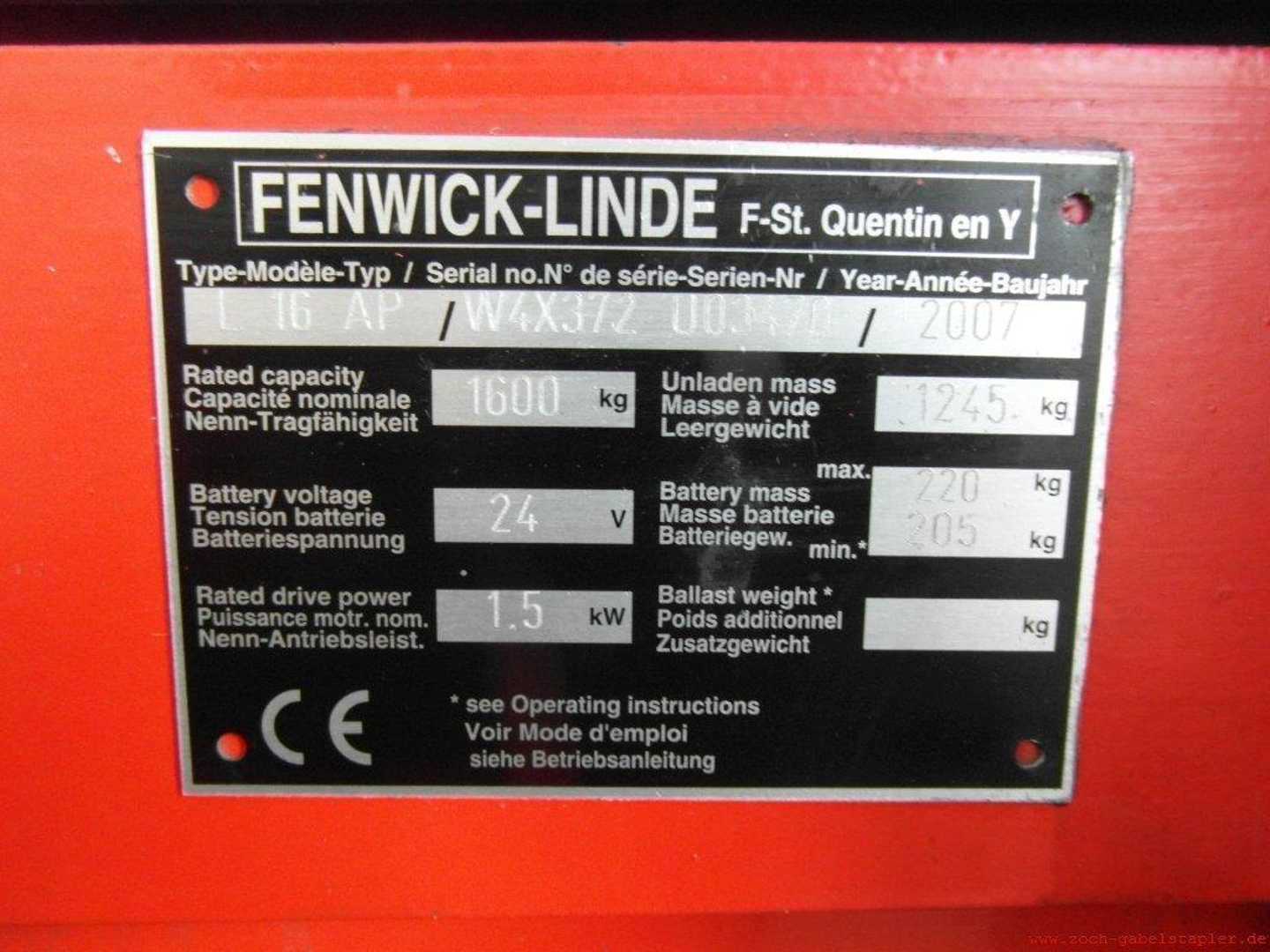 Used Forklift Linde L16APi-372 Balstdakšu krautņotājs ar dīseli (Image 7) Used Forklift Linde L16APi-372 Balstdakšu krautņotājs ar dīseli (Image 7)